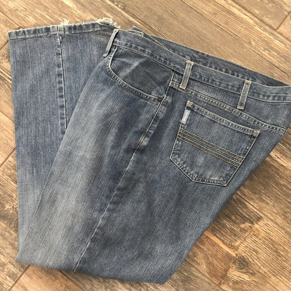 Cinch Men's Jeans 40x30 Silver Label Medium Stonewash Slim Fit Straight Leg